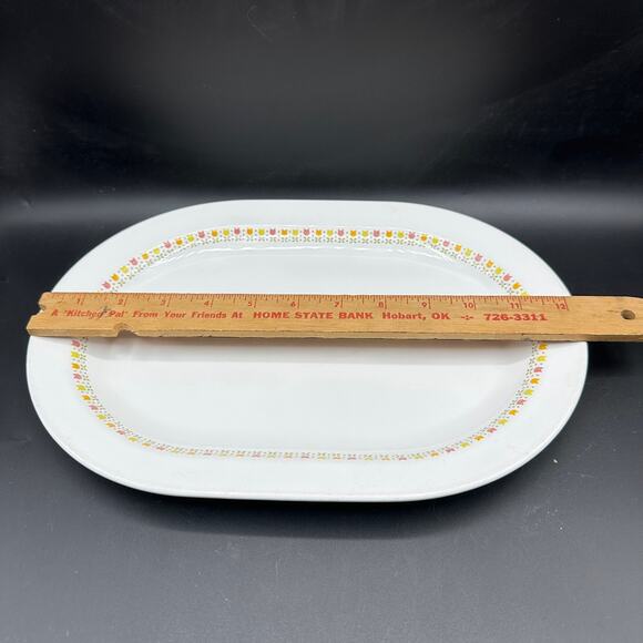 Vintage Platter 12" in April Tulip by Corning for Centura 1972-1978 - Picture 5 of 9